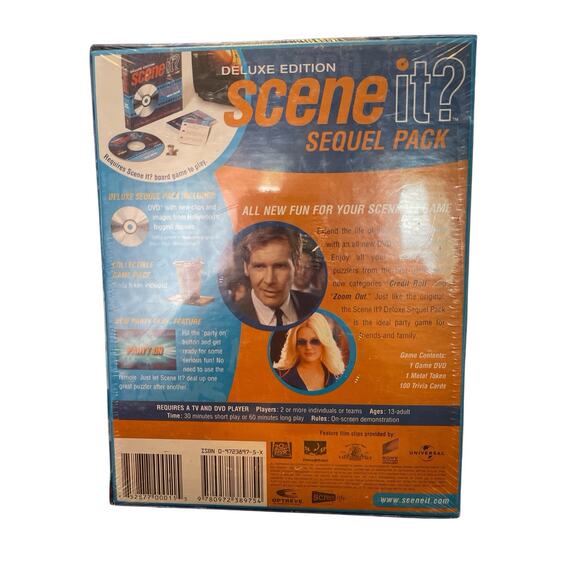 Deluxe Edition Scene It ? The DVD Game Sequel Pack Movie Edition Soda Token NEW - Picture 2 of 2